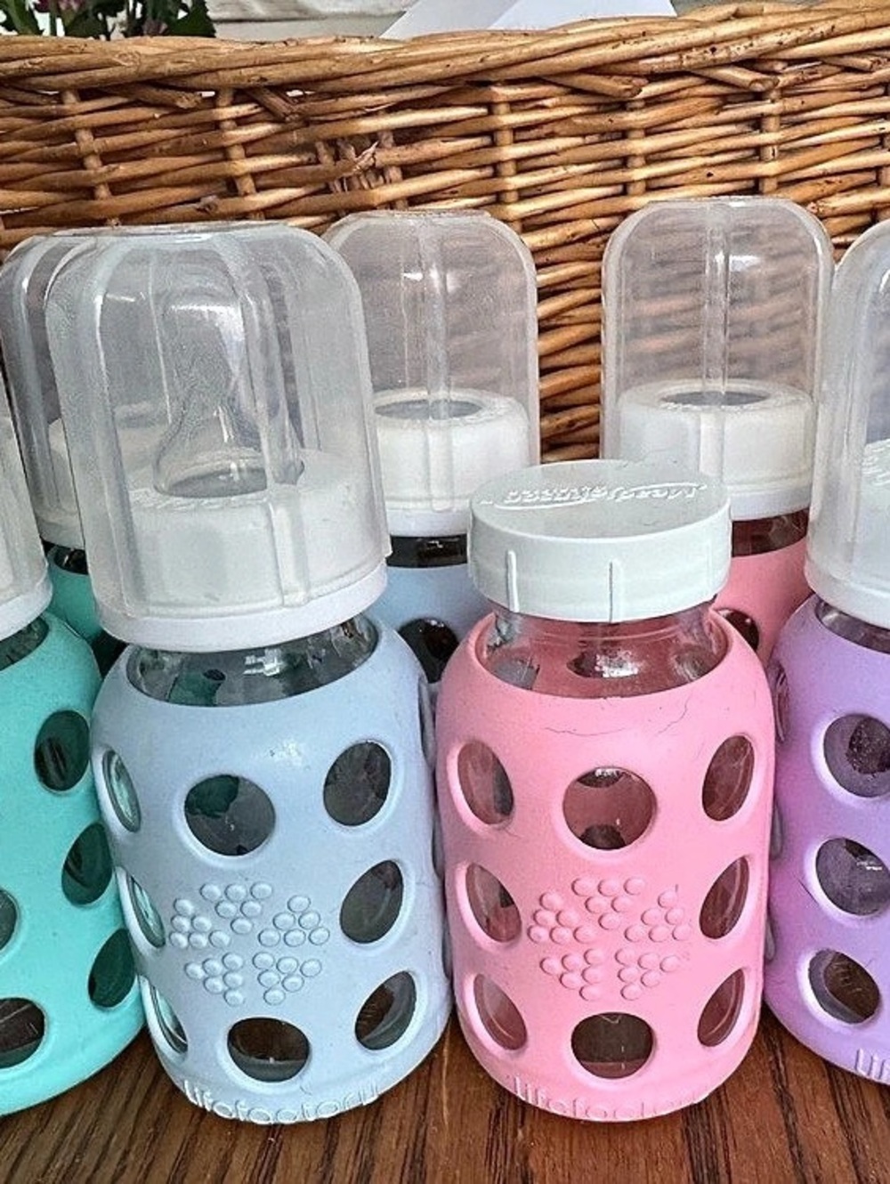 (8) 4oz Lifefactory Glass Bottles